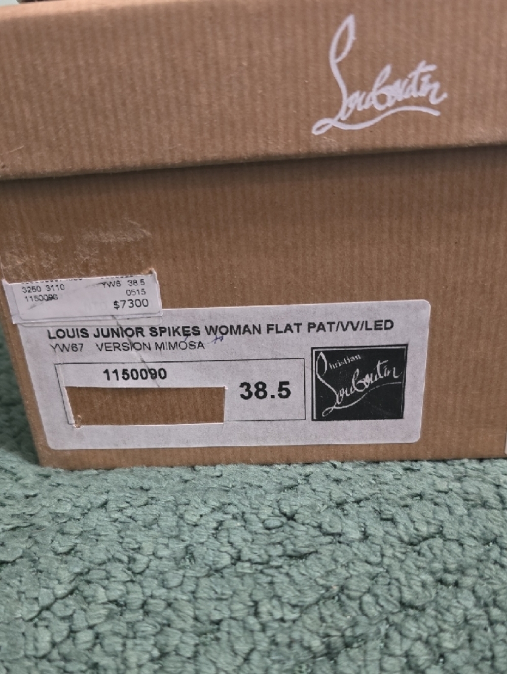 Full Inclusion New Christian Louboutin Louis Junior Spikes - Picture 2 of 8